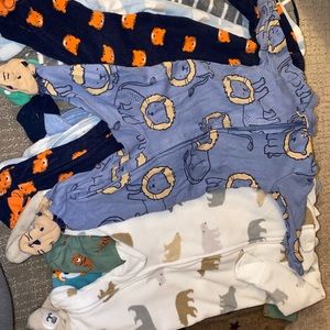 Nine 0-3 month sleepers boys